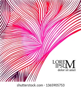 Abstract frame of lines. Background for text. Vector