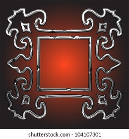abstract frame made in vector