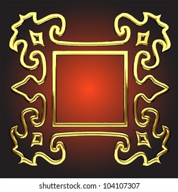 abstract frame made in vector