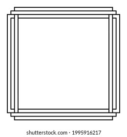 Marco abstracto sobre fondo blanco. Ilustración vectorial. EPS10