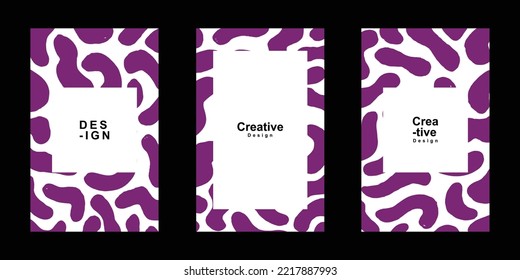 Abstract frame for poster design template and copy space. Trendy minimalist template for flyer, business card, poster and other creative project.