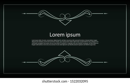 Abstract frame for random text to be written in between