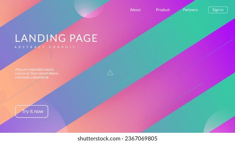 Abstract Frame. Retro Music Pattern. Pink Memphis Poster. Technology Layout. Wavy Geometry Template. Geometric Ui. Dark Landing Page. Blue Abstract Frame