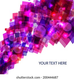 abstract frame with rhombus in shades of purple. Vector blank for your presentation