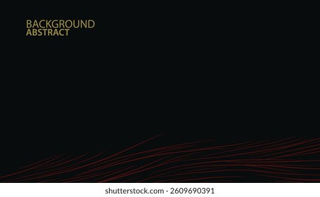 Abstract frame scratch red and black background wave