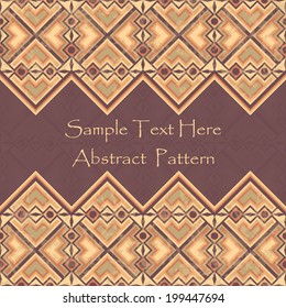Abstract frame. Seamless wallpaper in retro colors. Grunge design   