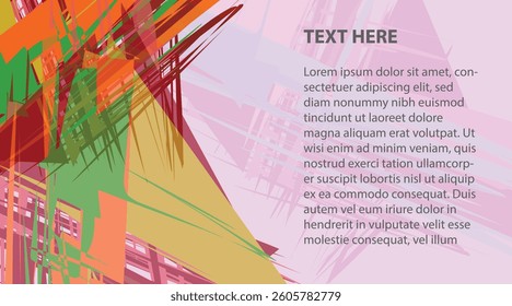 abstract frame shape chaotic colorful combine background15 editable 