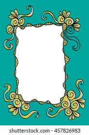 Abstract frame. Sketchy style.