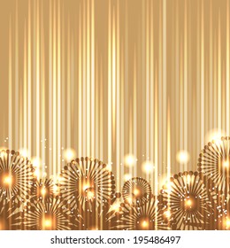 abstract frame with snowflakes. With clipping mask.