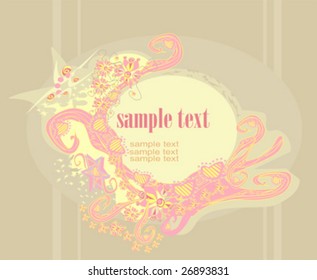 abstract  frame with space for your text