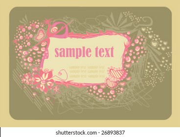 abstract  frame with space for your text