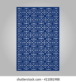 Abstract frame with swirls, vector ornament, vintage. May be used for lasercutting. 