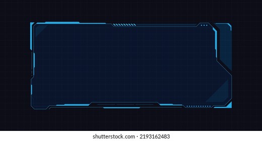 Abstract frame technology futuristic interface hud design