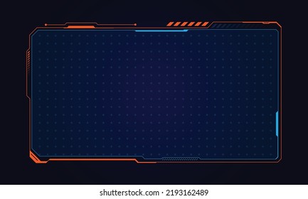 Abstract frame technology futuristic interface hud design