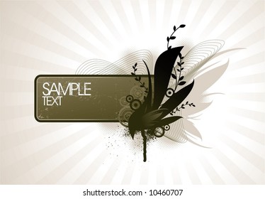 Abstract frame for text