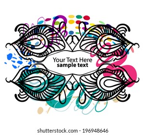 abstract frame for text
