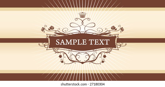 Abstract frame for text