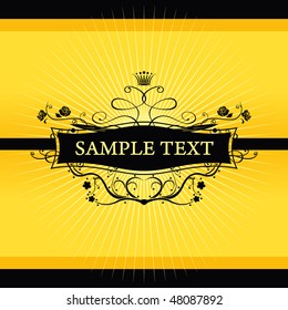 Abstract frame for text