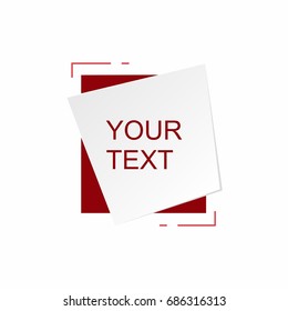 Abstract frame for text