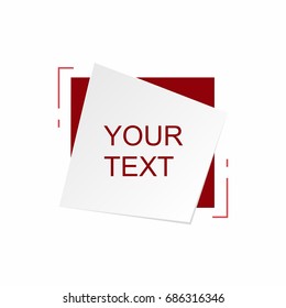 Abstract frame for text