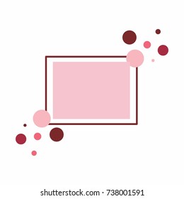 Abstract frame for text. Banner Template