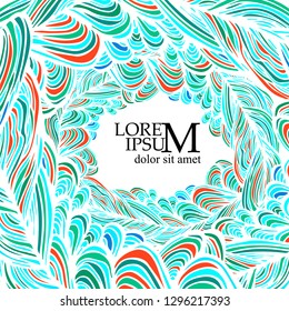 Abstract frame for text.  Vector