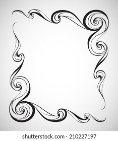 abstract frame. Vector illustration