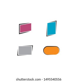 Abstract frame vector illustration concept
