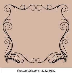 Abstract frame. Vector illustration. Design elements