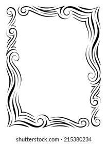 Abstract frame. Vector illustration. Design elements