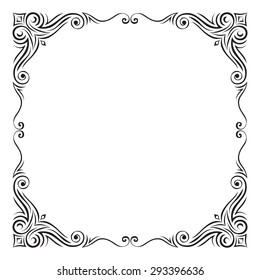 Abstract frame. Vector illustration. Design elements
