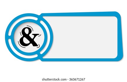 Abstract frame for your text and ampersand