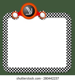 Abstract frame for your text and arrow