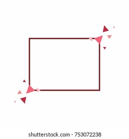 Abstract frame for your text. Banner template for advertising goods, internet resources and other