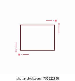 Abstract frame for your text. Banner template for advertising goods, internet resources and other