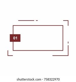 Abstract frame for your text. Banner template for advertising goods, internet resources and other