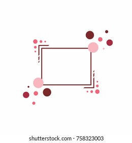 Abstract frame for your text. Banner template for advertising goods, internet resources and other
