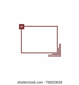 Abstract frame for your text. Banner template for advertising goods, internet resources and other