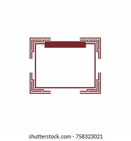 Abstract frame for your text. Banner template for advertising goods, internet resources and other