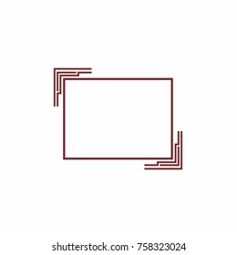 Abstract frame for your text. Banner template for advertising goods, internet resources and other