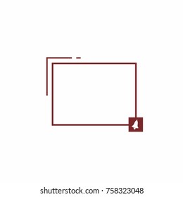 Abstract frame for your text. Banner template for advertising goods, internet resources and other