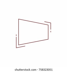Abstract frame for your text. Banner template for advertising goods, internet resources and other