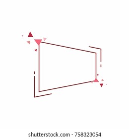 Abstract frame for your text. Banner template for advertising goods, internet resources and other