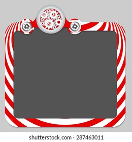 Abstract frame for your text and cogwheels