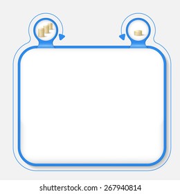 Abstract frame for your text and coin