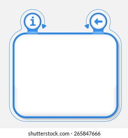 Abstract frame for your text and info symbol