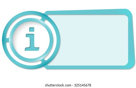 Abstract frame for your text and info symbol