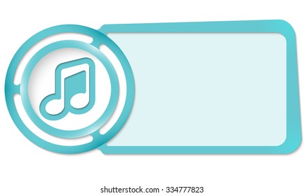 Abstract frame for your text and music symbol