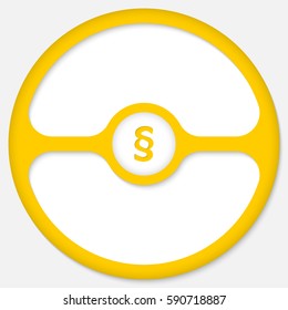 Abstract frame for your text and paragraph mark