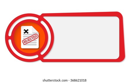 Abstract frame for your text and questionnaire